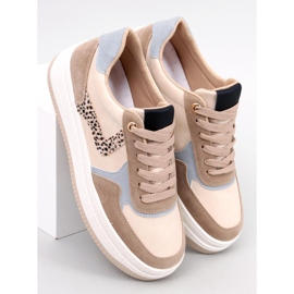 Baskets à plateforme Boyd Kaki beige 1