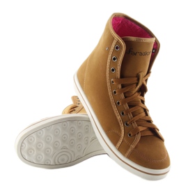 Baskets sur fourrure 8938 camel brun 2