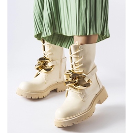 Chaussures de randonnée beiges avec chaîne Galar 1