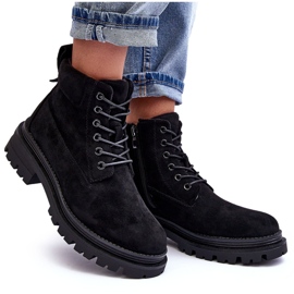 PM1 Bottines isolées Trappers en daim noir Alden le noir 9
