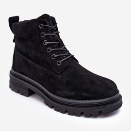 PM1 Bottines isolées Trappers en daim noir Alden 1