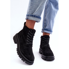 PM1 Bottines isolées Trappers en daim noir Alden le noir 4