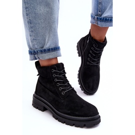 PM1 Bottines isolées Trappers en daim noir Alden le noir 6
