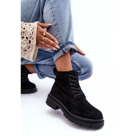 PM1 Bottines isolées Trappers en daim noir Alden le noir 7