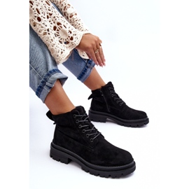 PM1 Bottines isolées Trappers en daim noir Alden le noir 8