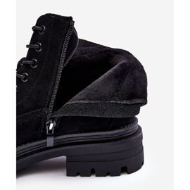 PM1 Bottines isolées Trappers en daim noir Alden le noir 2