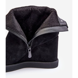 PS1 Bottines compensées isolées en daim avec décoration, Vere noir le noir 3