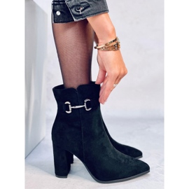 Mahoni Bottines en daim noir le noir 5