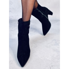 Mahoni Bottines en daim noir le noir 2