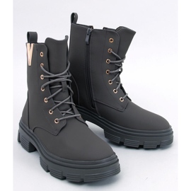 Bottines à lacets militaires Clend Kaki vert 1