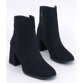 Weish Bottines à talons hauts lisses noires 1