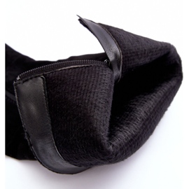 Cuissardes en daim noires à talons hauts Kilrenita le noir 8