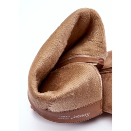 Bottes à talons hauts en daim beige foncé de Kilrenita 7
