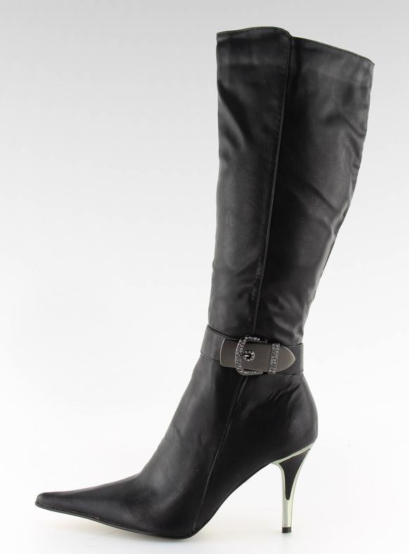 Bottes noires à talons hauts 5137-75 noir 2