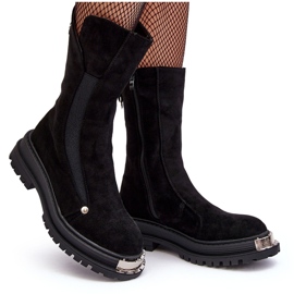 PS1 Bottines Plates Isolées En Daim Noir Palimra le noir 10