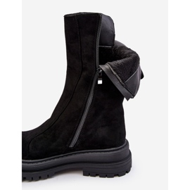 PS1 Bottines Plates Isolées En Daim Noir Palimra le noir 3
