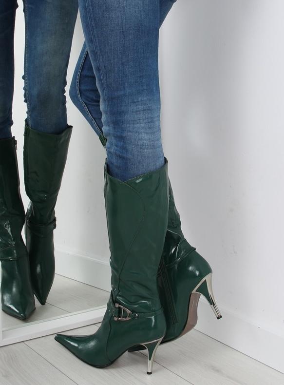 Bottes peintes sur une épingle 5137-73V Anis vert 1