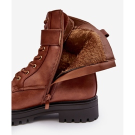 PS1 Bottes de travail pour femmes avec fermeture éclair avec décoration, marron Ciossava brun 1