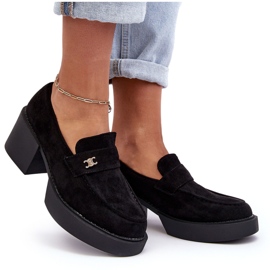 PS1 Chaussures à talons hauts en daim Afnira noires pour femmes le noir 8
