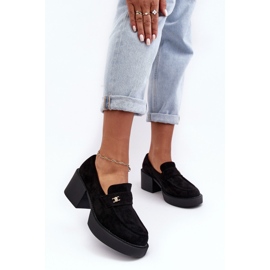 PS1 Chaussures à talons hauts en daim Afnira noires pour femmes le noir 3