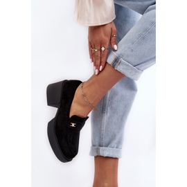 PS1 Chaussures à talons hauts en daim Afnira noires pour femmes le noir 4