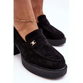 PS1 Chaussures à talons hauts en daim Afnira noires pour femmes le noir 6