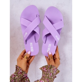 Chaussons Mousse Femme Big Star JJ274A340 Violet 4 Chaussons Mousse Femme Big Star JJ274A340 Violet 4