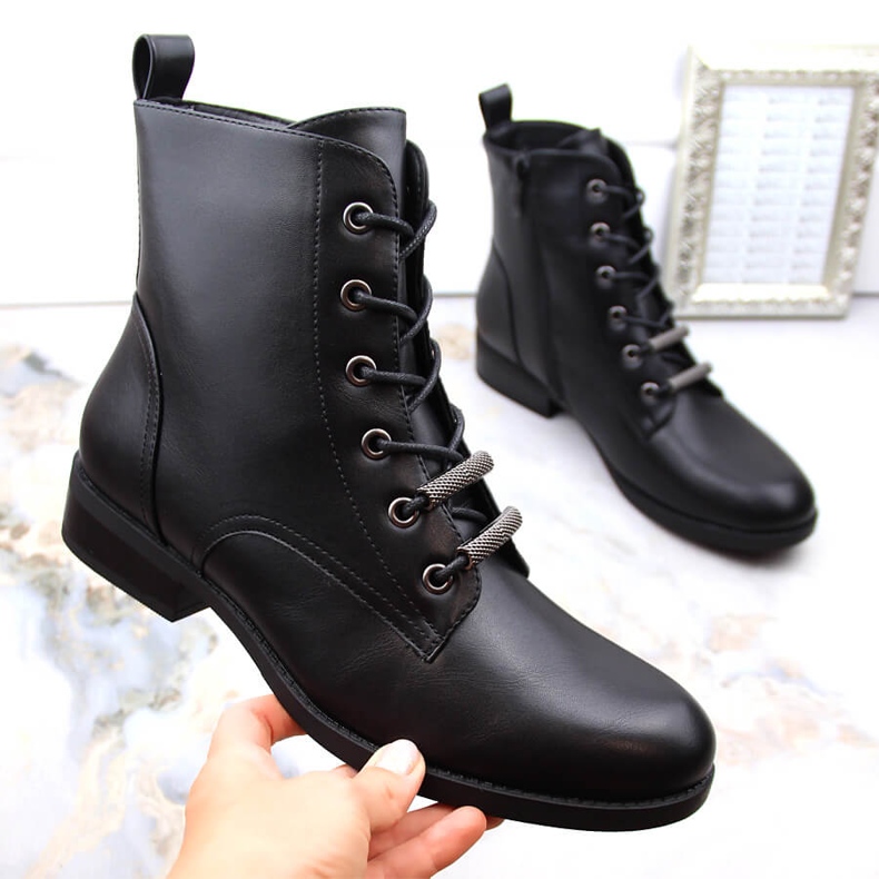 Bottines isolées noires pour femmes S.Barski HY75-10 le noir 1 Bottines isolées noires pour femmes S.Barski HY75-10 le noir 1