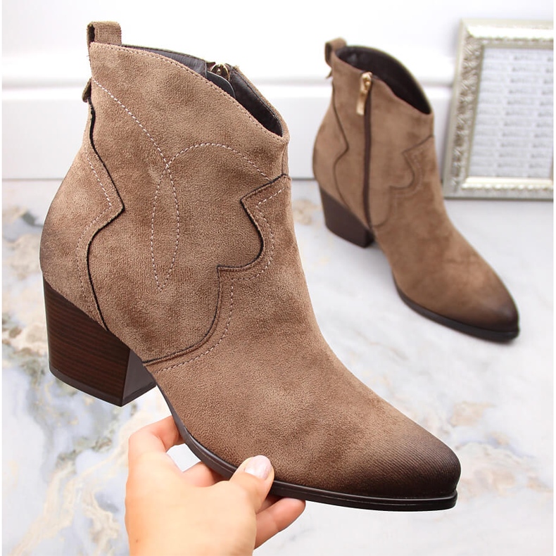 Santiags isolées femme marron Potocki SZ12186 brun 1