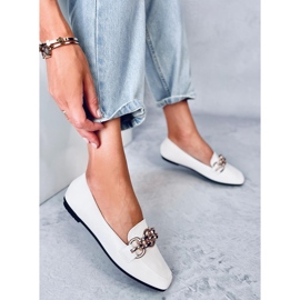 Mocassins femme Bianca Blanc 2