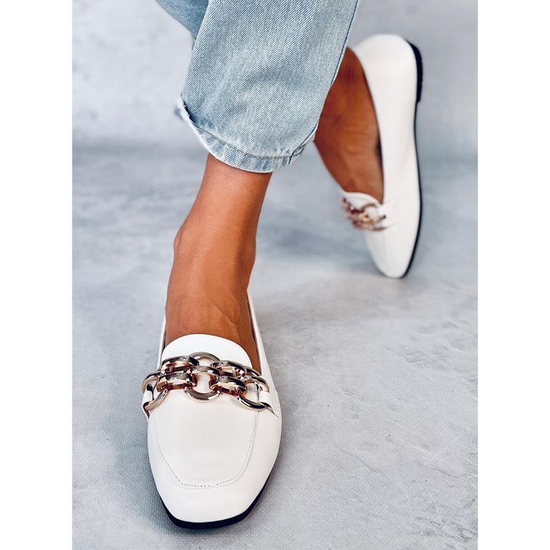 Mocassins femme Bianca Blanc 1