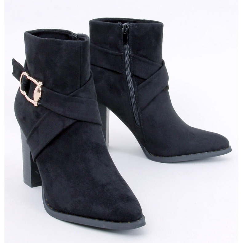 Janisa Bottines à talons hauts noires 1