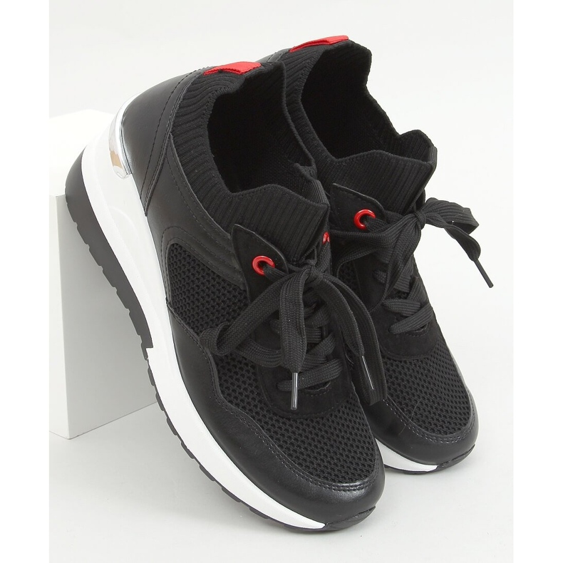Baskets compensées Fenix ​​noires 1