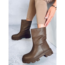 Boots à tige droite Bunton Army Green brun 1