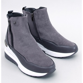 Jordans Bottines compensées grises 1