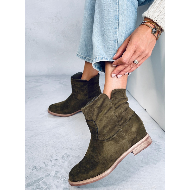 Bottes sur un coin caché Deer Green vert 2