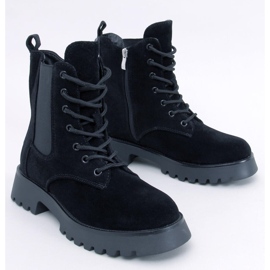 Franti Bottines Chelsea à lacets noires le noir 1