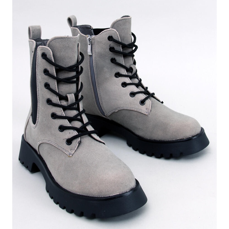 Bottines Chelsea à lacets Franti Gris 1 Bottines Chelsea à lacets Franti Gris 1