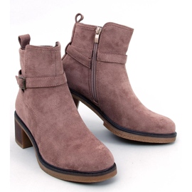 Bottes à talons larges Aretha Kaki beige 1