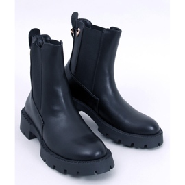 Fonoi Bottines Chelsea femme noires le noir 1