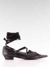 Ballerines avec ruban autour de la cheville 391029-2 Noir 1