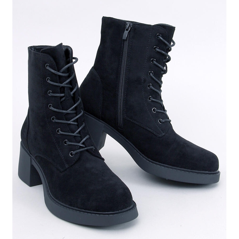 Mayfield Bottines à lacets noires le noir 1