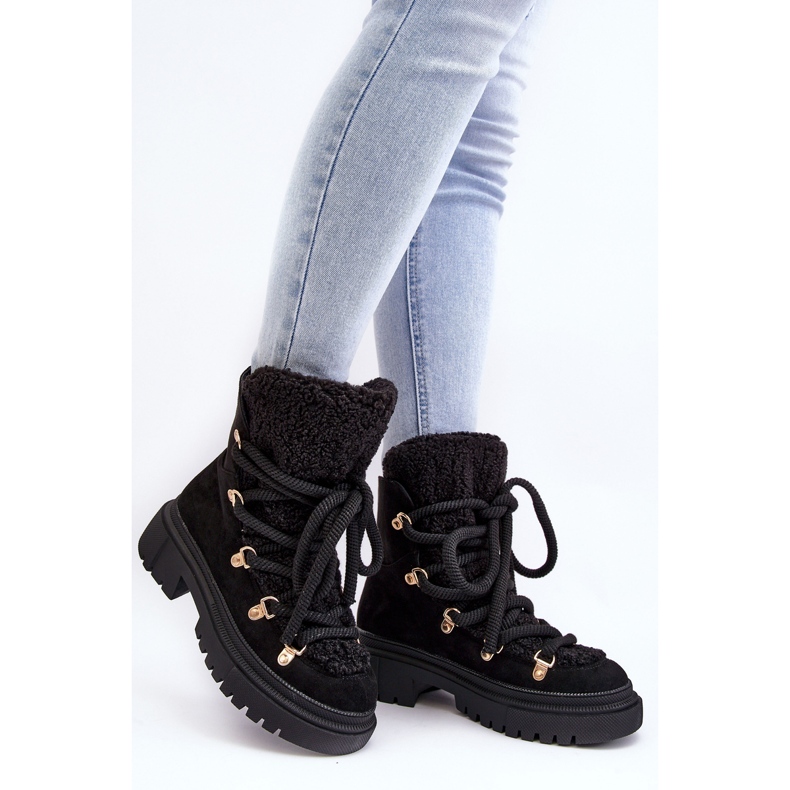PS1 Bottes De Neige Pour Femmes Avec Fixation Noir Shala le noir 1