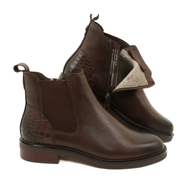 Bottes de femmes Isularées Caprice 9-25479-41 329 DK Brown Peigl brun 4 Bottes de femmes Isularées Caprice 9-25479-41 329 DK Brown Peigl brun 4