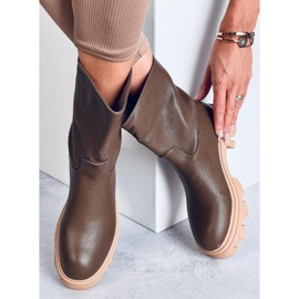 Bottes avec une tige simple Jowita Green vert 5