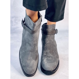 Bottines à talon stable Yonda Grey gris 2