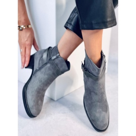 Bottines à talon stable Yonda Grey gris 5