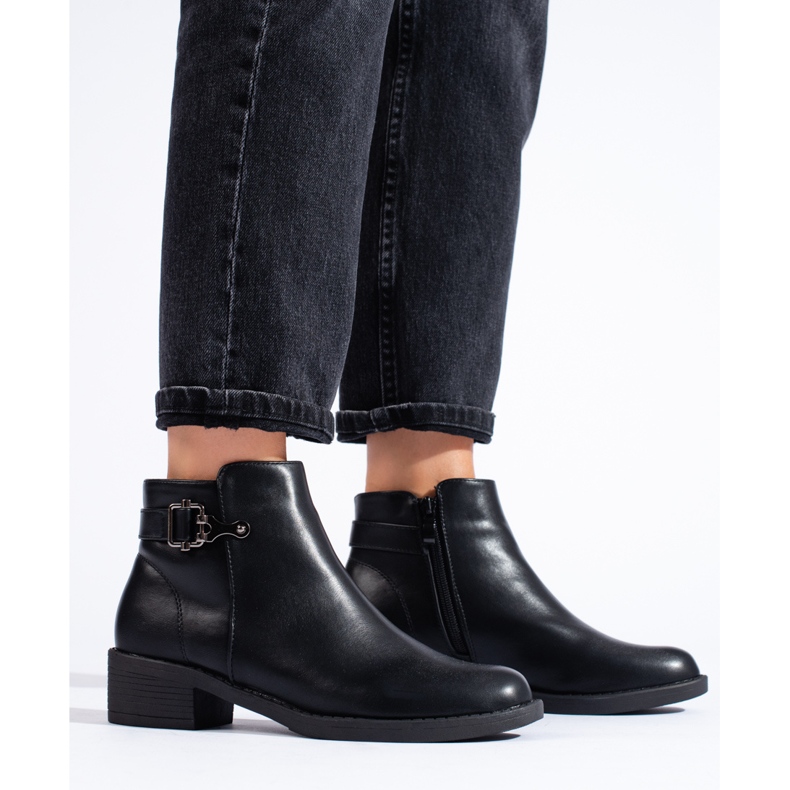 Bottes classiques pour femmes Shelovet noires 1