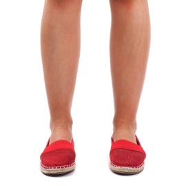 Baskets Espadrilles Ajourées 188-38 Rouge 3