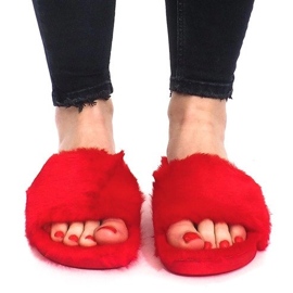 Chaussons Fourrure 833 Rouge 1